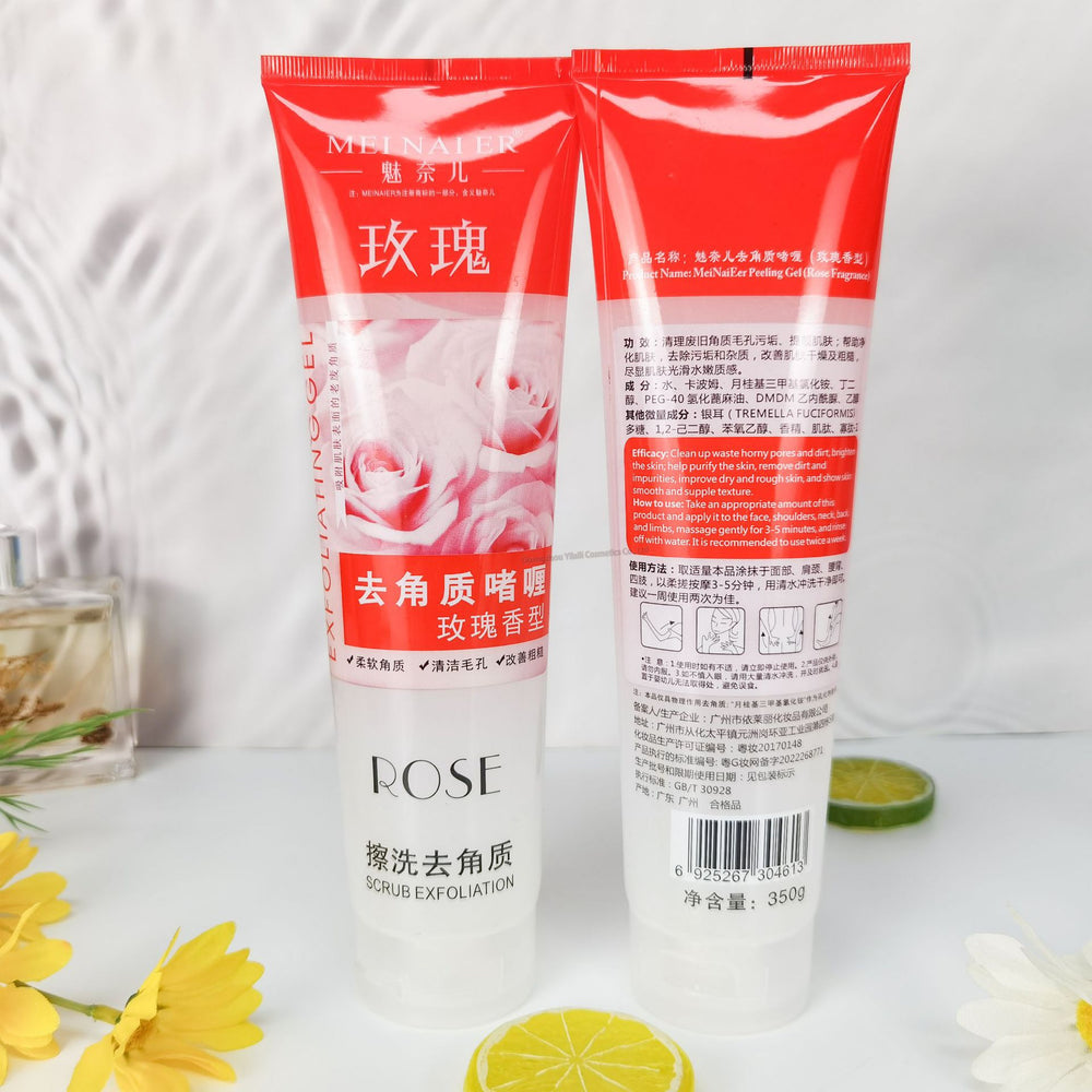 exfoliating facial & body scrub - deep cleansing, pore refining, and hydrating exfoliating mitt
