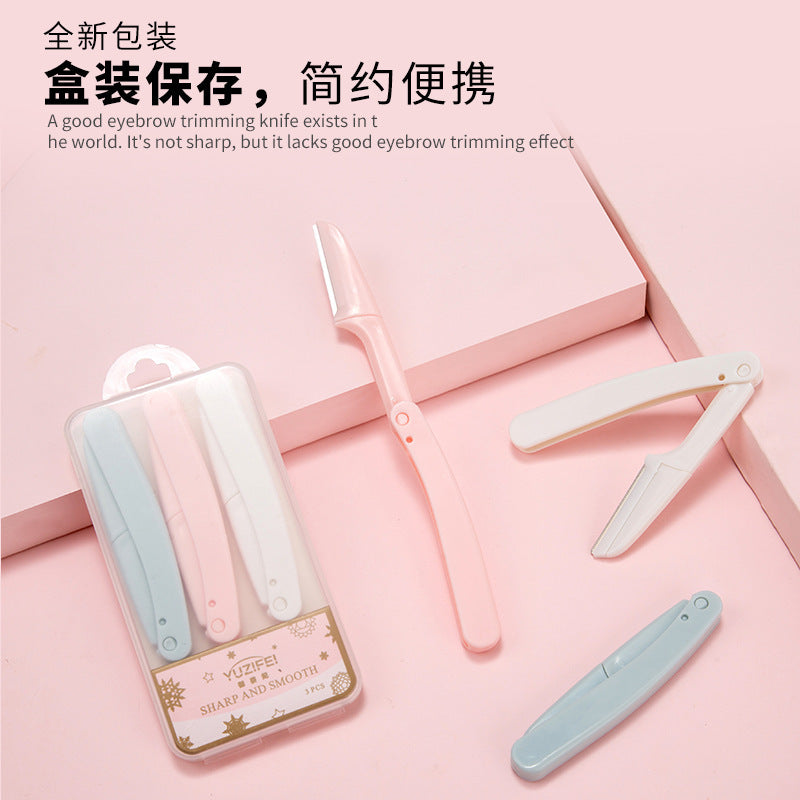 New arrivalsecurity type foldable eyebrow trimmer eyebrow anti-scratch special eyebrow shaving eyebrow trimmer beginner eyebrow trimming tool