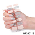 Zhengxiang personalized gel manicure stickers onion powder jumping color nail polish film korean uv photo lamp hardening semi-cured nail stickers