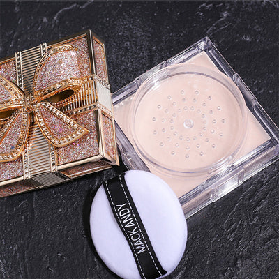 Marco andy bowknot silky airspun loose powder - high capacity, oil control, long-lasting, non-transfer setting powder