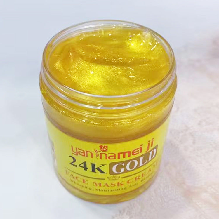 24k gold mask cream - brightening, hydrating, repairing face cream - moisturizing, nourishing, and rejuvenating peel-off mask for export
