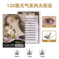 120 clusters segmented glue-free false eyelashes gift box natural artificial korean girl group upper and lower eyelashes factory penglai wholesale