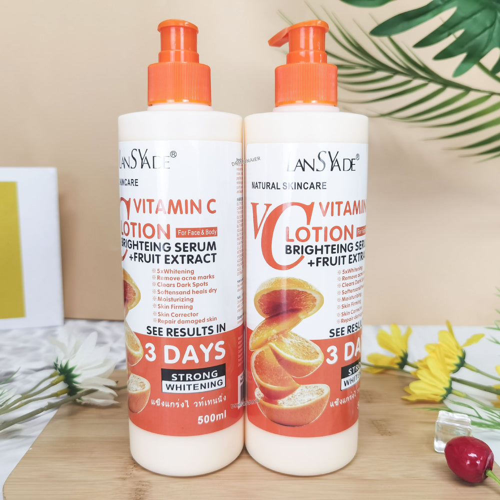fruit acid translucent vc body lotion 500ml moisturizing and moisturizing body lotion vc lotion