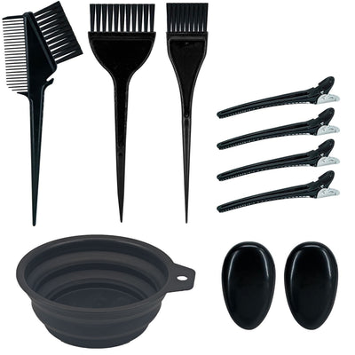 hair dyeing tools comfy basics 9-piece set hair dyeing bowl baking oil brush hair salon hairdressing supplies hair dyeing brush
