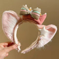 2025 new dream melody linabell headband bowknot cute duffy bear plush headband amusement park photo prop