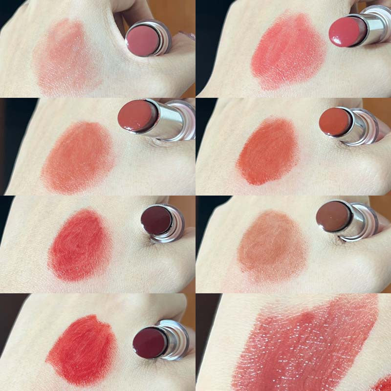Herorange condensation lipstick moisturizing pure desire white boiled water nude pink whitening mirror water glossy lipstick