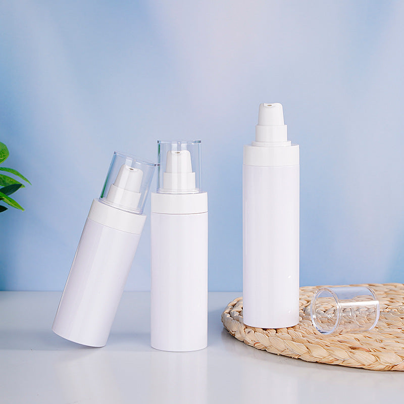 100-120-150ml white push-type lotion bottle liquid lotion plastic essence dispensing bottle spot batch