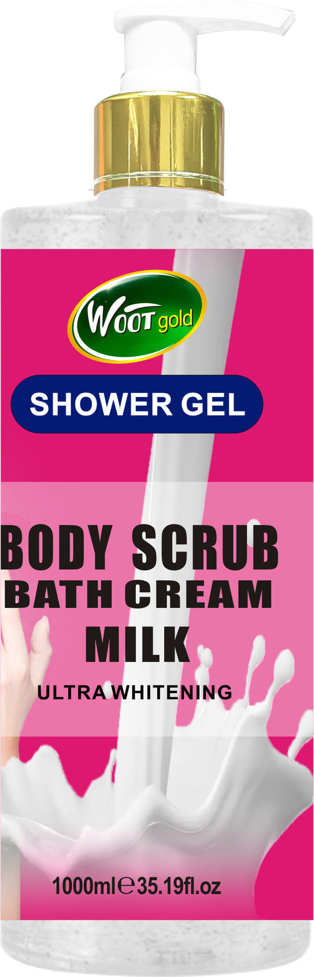 milk scrub shower gel long-lasting fragrance silky exfoliating turmeric shower gel 1000ml export wholesale