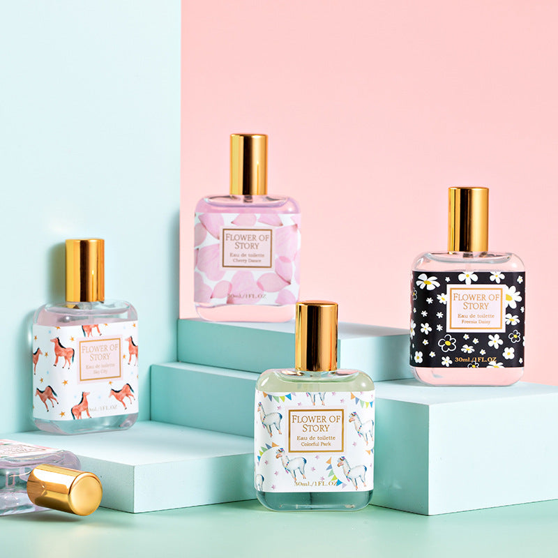 Ready-to-ship, live-streamed new arrivals: floral story perfume for girls, students, and women. long-lasting, light, and fresh osmanthus scent. 30ml