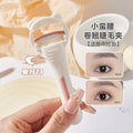 Jonbos slim waist eyelash curler - wide angle sunflower design, long-lasting hold, eyelid-friendly, portable curler