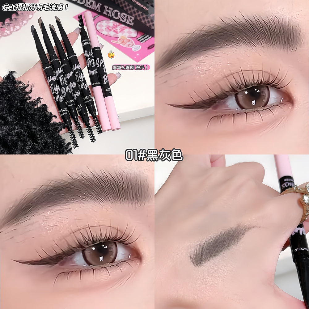 Jonbos 3d microblading brow pencil - ultra-fine, defined, natural, waterproof, sweat-proof, and long-lasting for a wild, defined brow look