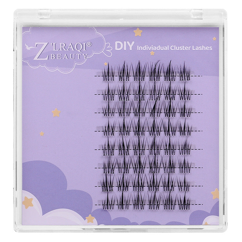 Segmented false eyelashes non-glue diy big devil sunflower eyelashes single cluster cos comic style little devil eye tail