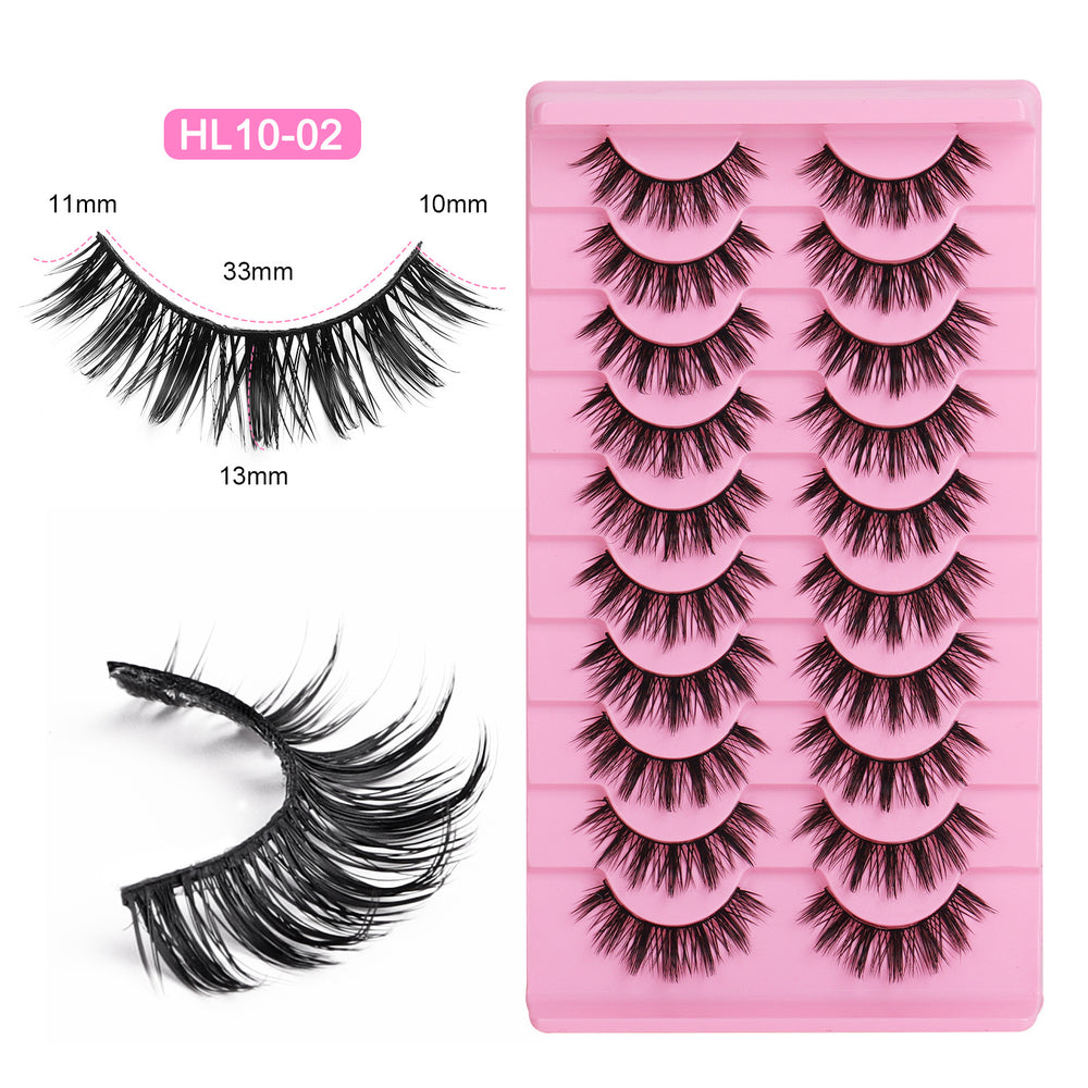 Bestselling faux fox eye lashes for export - dense, dd curl, russian volume, one-piece, hard band false eyelashes - qingdao