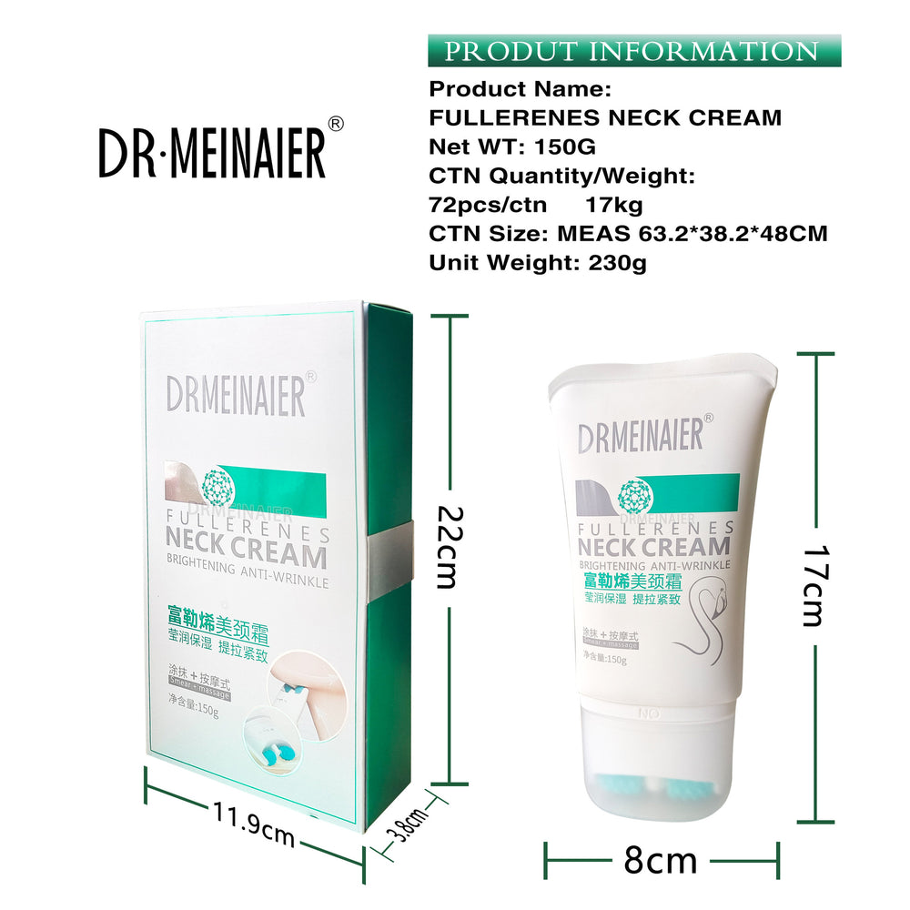 double roller v-shaped fullerene neck cream to reduce fine lines, lift and firm, massage and repair neck lines 150g