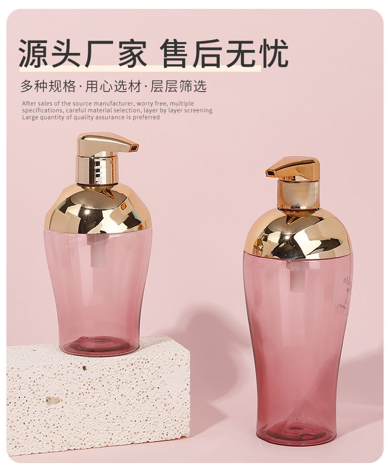 High-end empty plastic pump bottles for skincare, travel-sized containers, vacuum shampoo and body wash bottles – custom orders available