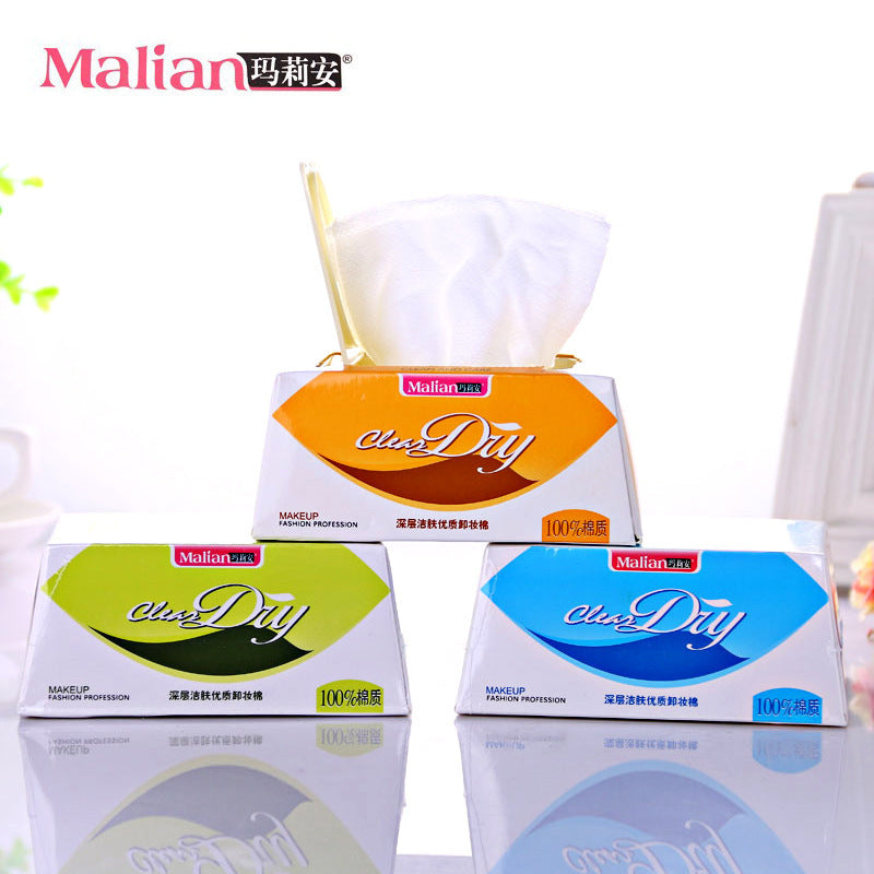 Marian deep cleansing premium makeup remover cotton 32 pieces makeup remover wipes eye and lip facial cleansing makeup remover wipes