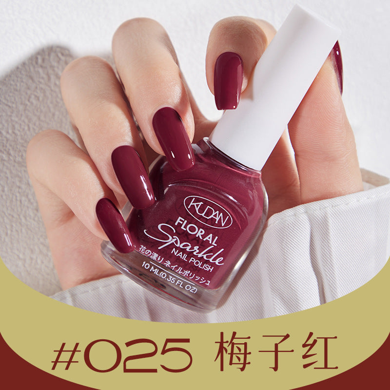 Nail polish, no baking, quick drying, long-lasting, tearable, fall and winter peelable, water-based, transparent nude color, nail salon nail polish wholesale