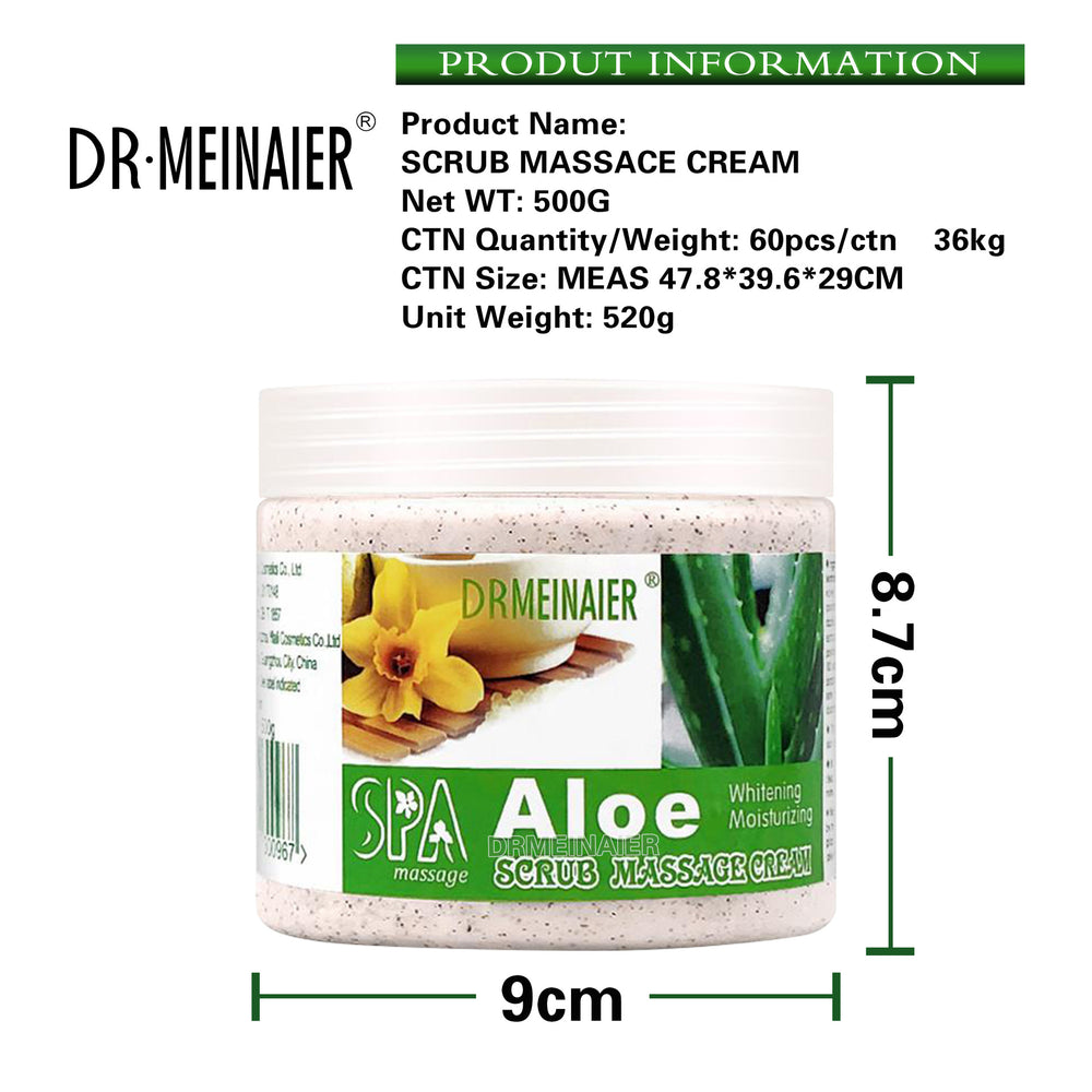 aloe vera exfoliating scrub - face & body, moisturizing, smoothing, cleansing, exfoliating bath salts, skincare 500g