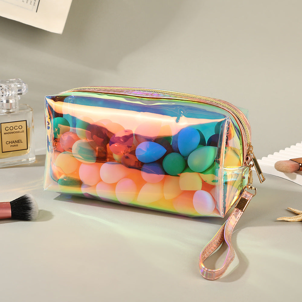 Beauty egg suit laser storage bag beauty egg powder puff dry and wet dual use colorful makeup egg sponge single combination