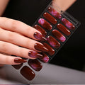 Zhengxiang fashion gel manicure stickers waterproof semi-cured gel nail stickers smudged ice uv gel nail