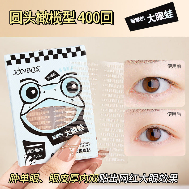 Jonbos lace eyelid tapes for women - invisible, natural, seamless, specifically designed for puffy eyes - 400 patches