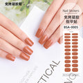 Zhengxiang factory customized no-bake gel nail art stickers solid color european and american photo lamp nail stickers amazon foreign trade wholesale