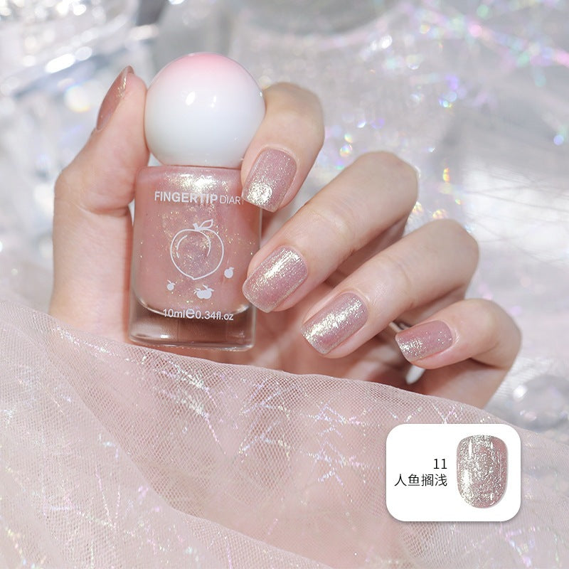 Nail polish summer colorful new color water-based nail polish nude nail polish whitening no-bake peelable nail art