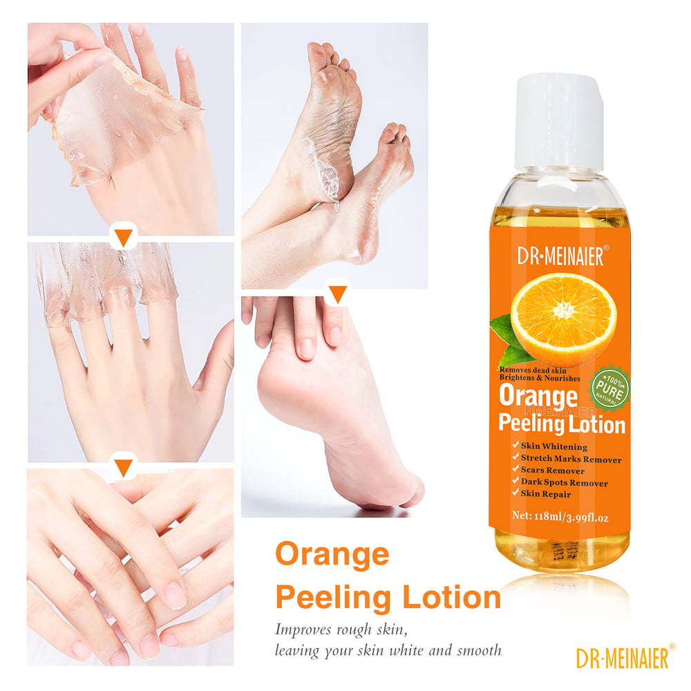 export orange peeling oil hand and foot dead skin remover exfoliating body skin care oil moisturizing