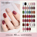 2023 new nail polish - no bake, autumn/winter colors, nail salon black peel-off protective top coat, quick-drying nail polish
