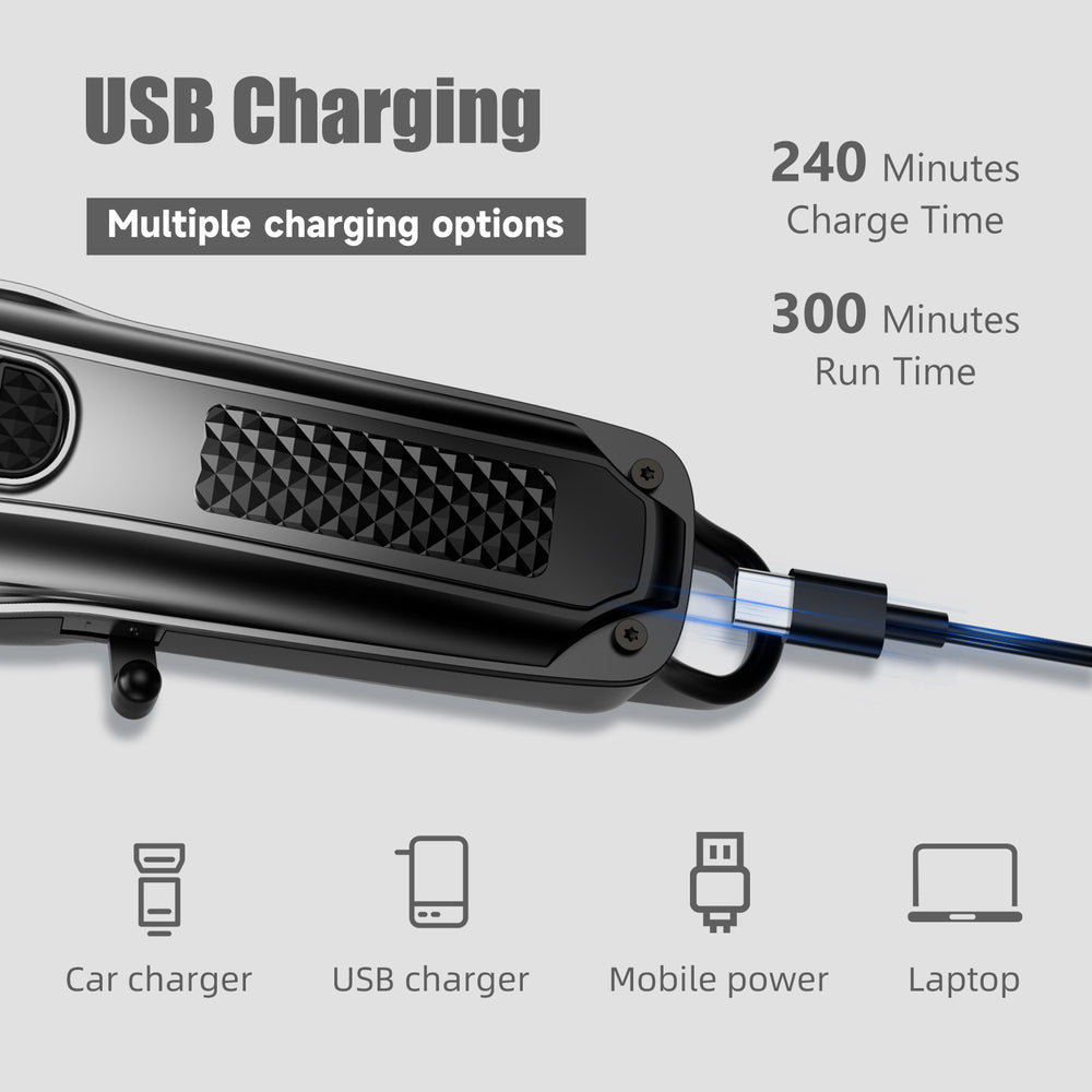 Electric hair clipper salon barber professional trimmer digital display hair cutting machine men's o'level shaving electric clipper