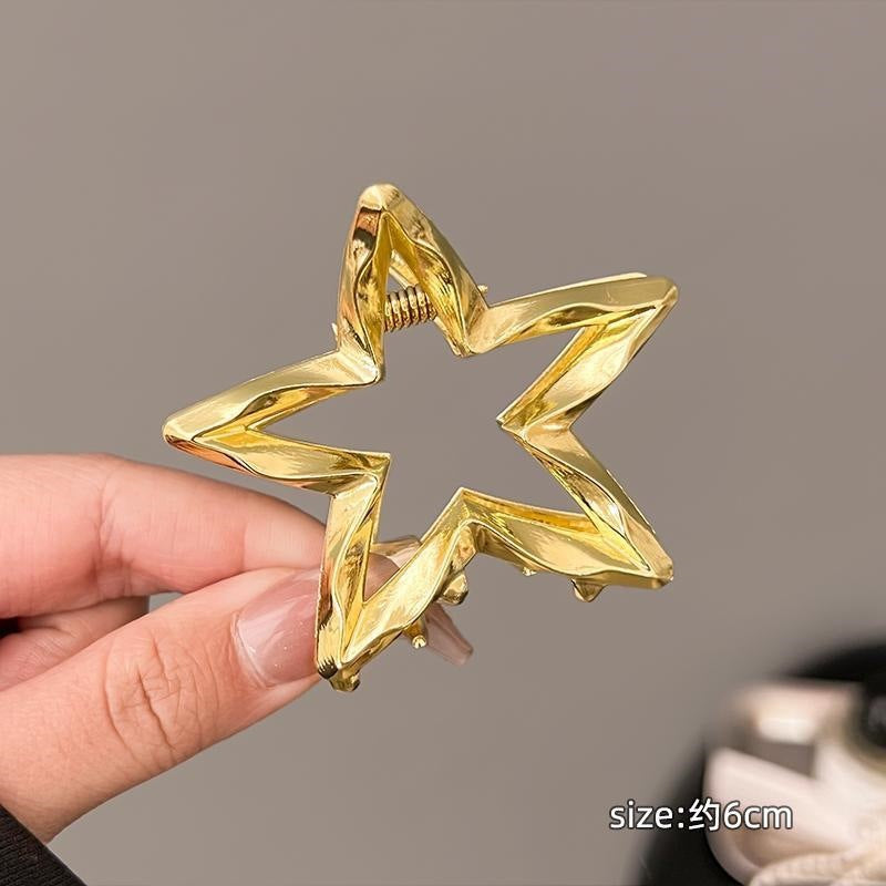 New arrivalcasualfashion heart five-pointed star clip classy hair clip back of head hair shark clip hair accessories headwear