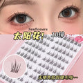 Jonbos glue-free, stemless false eyelashes - natural, double-tipped sunflower style - no glue needed, segmented, realistic faux lashes