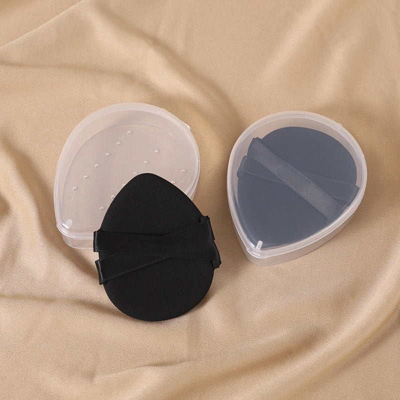 Thickenedsoft double ribbon air cushion puff dry and wet dual-use makeup application and easy to eat powder double bandage makeup puff
