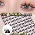 Jonbos self-adhesive glue-free false eyelashes for women, natural simulation, "born-with" style, 3-step application, high volume, individual cluster lashes