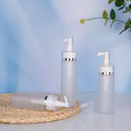 Ready-to-ship frosted pet lotion bottles, perfect for dispensing toner, serum, and other liquids. ideal for travel, decanting, and dispensing creams and lotions. features a convenient pump dispenser