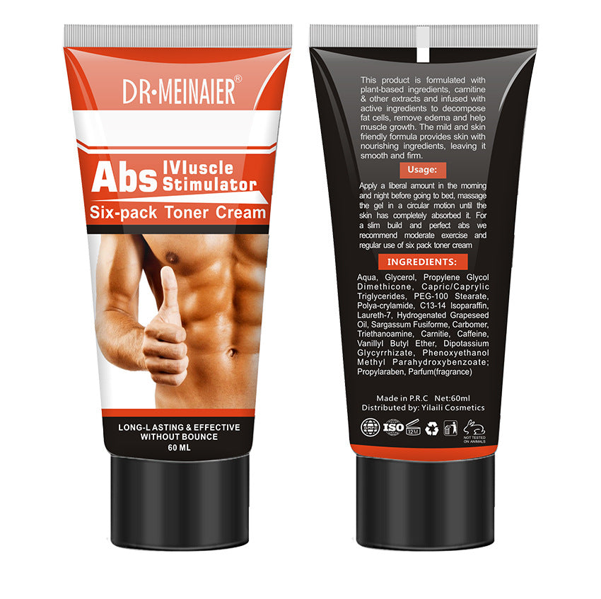 exclusive abdominal muscle cream fitness shaping heating men's care enhanced skin tightening whole body 60g foreign trade wholesale