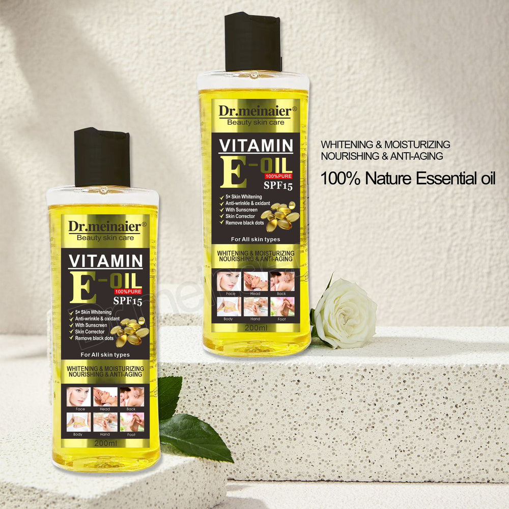 essential oil foreign trade vc vitamin e oil facial body skin care moisturizing massage to remove black natural spa moisturizing oil