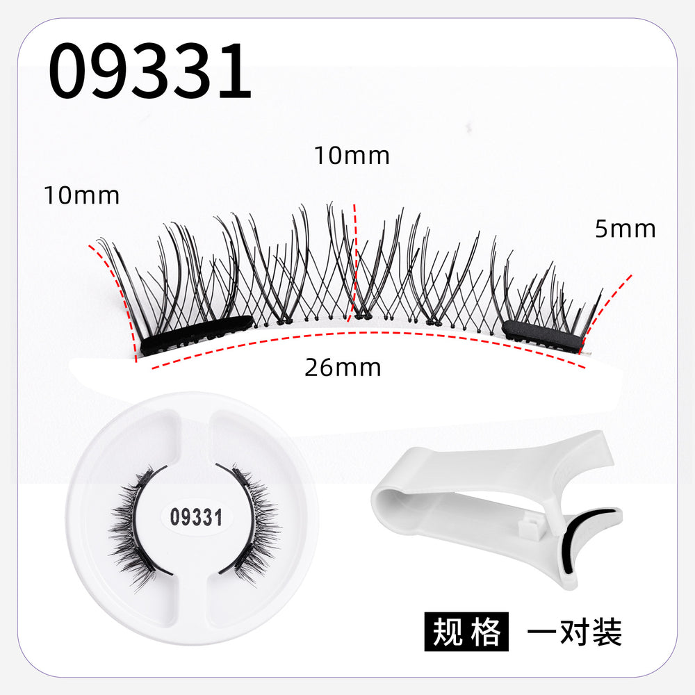 magnetic false eyelashes european and american magnetic eyelash set magneticeyelash qingdao factory smoky makeup