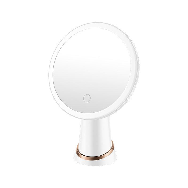 Desktop led vanity mirror - business gift, aluminum mirror, plastic makeup mirror, home & living desktop mirror