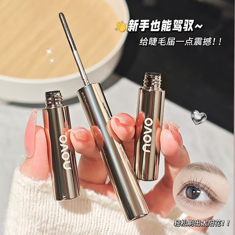 Novo floating fiber eyelash primer - lengthening, curling, waterproof, smudge-proof, defined separation, steel tube mascara