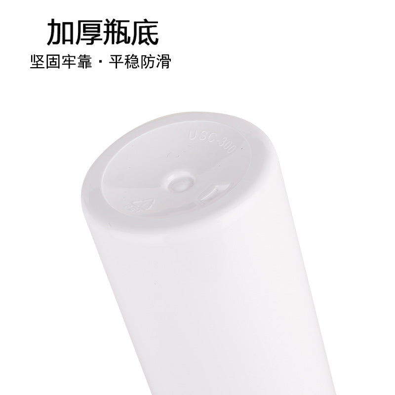 300ml400ml500ml600ml bathroom care white simple shower gel bottle shampoo bottle pet bottle