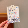 1# [carded] yellow pug paw print nail stickers