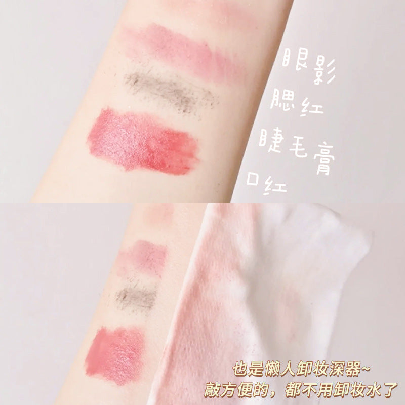 Otw peach gentle cleansing makeup remover wipes disposable individually packaged eye, face and lip makeup remover wipes 30 pieces