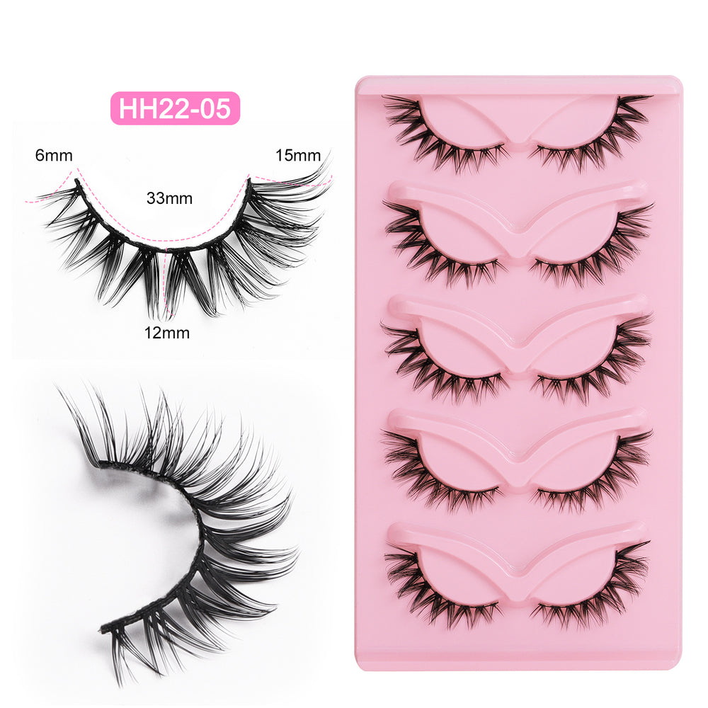 Bestselling faux fox eye lashes for export - dense, dd curl, russian volume, one-piece, hard band false eyelashes - qingdao