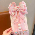 Kids' black and purple kuromi cute ribbon hair clip bow hairpin girl's lolita princess hair accessories