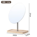 Desktop makeup casual iron desktop bamboo wood storage dormitory dressing table for home frameless vertical home mirror