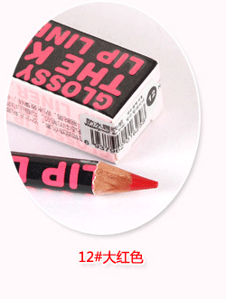 cosmetics midnight black waterproof lip liner - nude lip definition, long-lasting, smudge-proof 1625