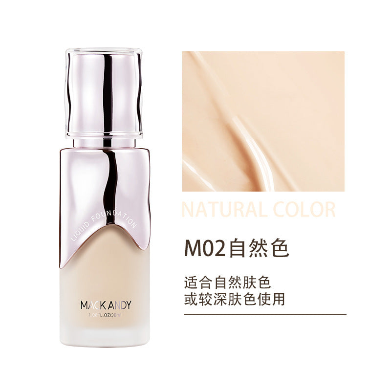 Marco andy botanical skin nourishing foundation - hydrating, lightweight, oil-control, skin smoothing, concealing, waterproof, long-lasting foundation cream