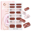 Zhengxiang custom gel nail stickers - christmas snowflake, cross-border french style, uv semi-cured nail art, cartoon export