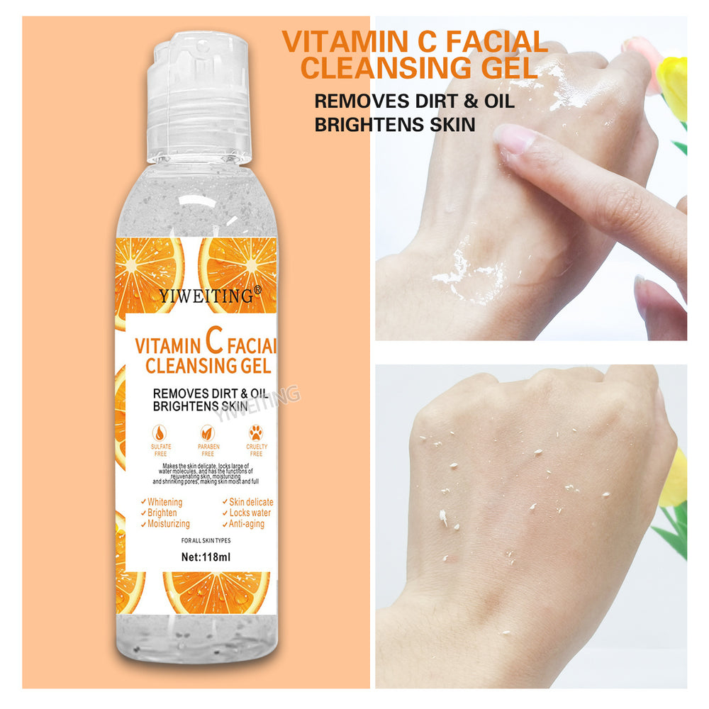 exfoliating gel vitamin c exfoliating gel facial body cleansing rejuvenating moisturizing fresh orange